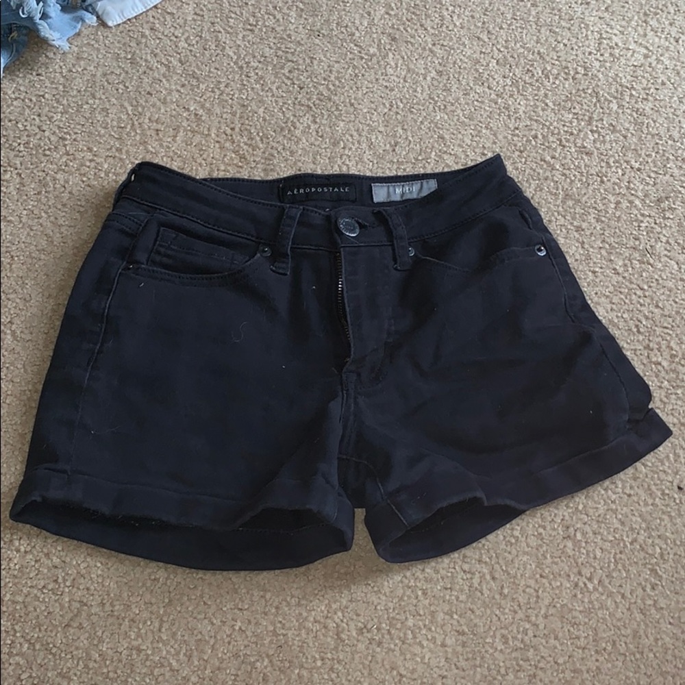 Black Aeropostale high waisted shorts